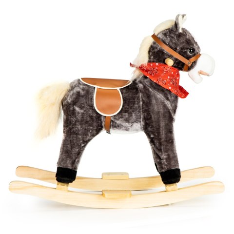 Koń na biegunach ruchomy ogon i pysk dźwięki 
