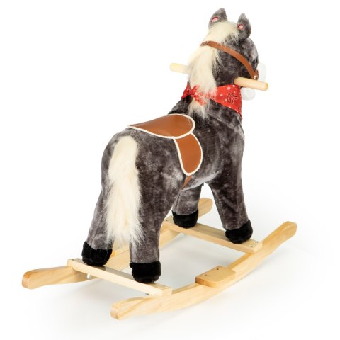 Koń na biegunach ruchomy ogon i pysk dźwięki 