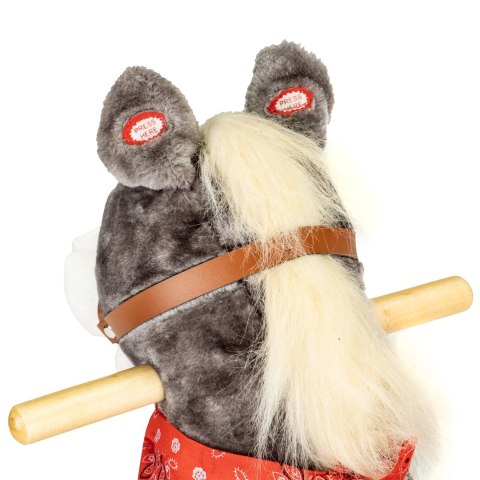 Koń na biegunach ruchomy ogon i pysk dźwięki 