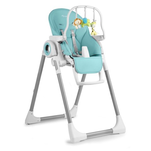 Krzesełko do karmienia ze stolikiem, leżaczek Belo + pałąk z