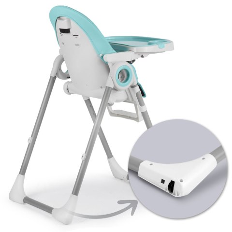 Krzesełko do karmienia ze stolikiem, leżaczek Belo + pałąk z