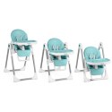 Krzesełko do karmienia ze stolikiem, leżaczek Belo + pałąk z