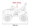 4x4 4xAmory 12v auto na akumulator ROAD Speed Biały