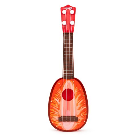 Ukulele gitara dla dzieci cztery struny truskawka