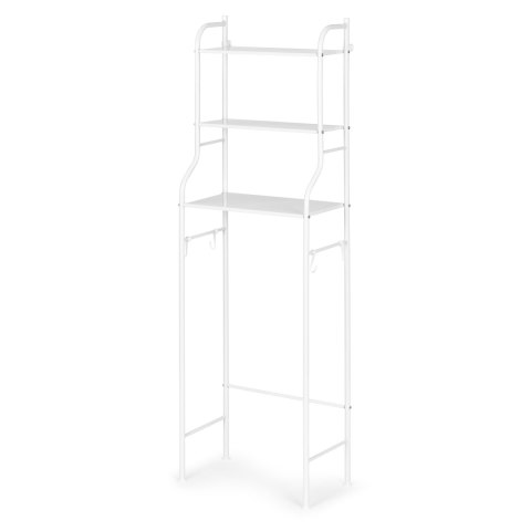 Wysoki regał łazienkowy 3 półki alumniowa konstrukcja