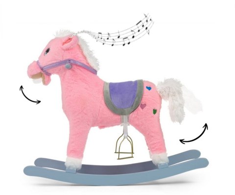 Milly Mally Koń na biegunach bujak Łatek Pink Milly Mally Koń na biegunach bujak Łatek Pink