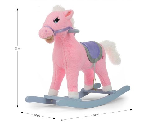 Milly Mally Koń na biegunach bujak Łatek Pink Milly Mally Koń na biegunach bujak Łatek Pink