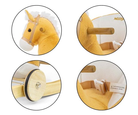 Milly Mally Koń na biegunach bujak Polly Light Brown