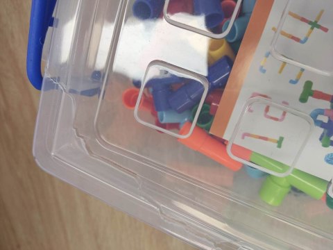 Klocki Słomki Konstrukcyjne, Kolorowy Rurociąg Rury Rurki ok. 340 Elementów Przecena 3