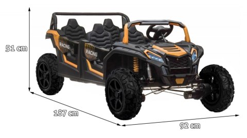 Auto na akumulator 4-osobowy Buggy ATV RACING UTV2000 Z Baterią Li-ion Złoty Auto na akumulator 4-osobowy Buggy ATV RACING UTV2000 Z Baterią Li-ion Złoty