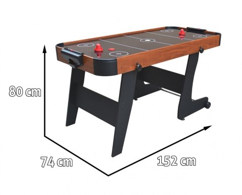 Cymbergaj dla dzieci + Stół do gry z MDF + Rodzinna gra Air Hockey brązowy 152x74x80cm Cymbergaj dla dzieci + Stół do gry z MDF + Rodzinna gra Air Hockey brązowy 152x74x80cm