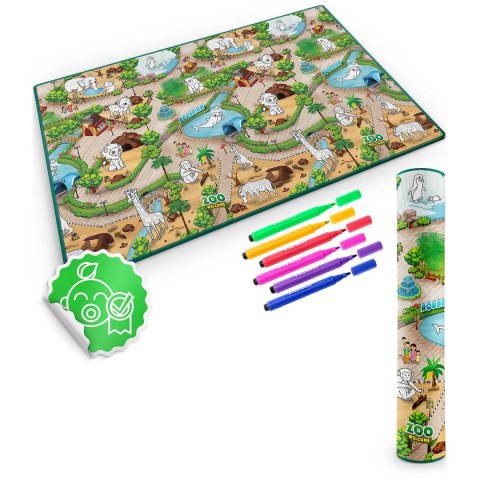 Kpia Mata piankowa do kolorowania zwijana 200 x 120 x 0,3 cm Ricokids RK-343