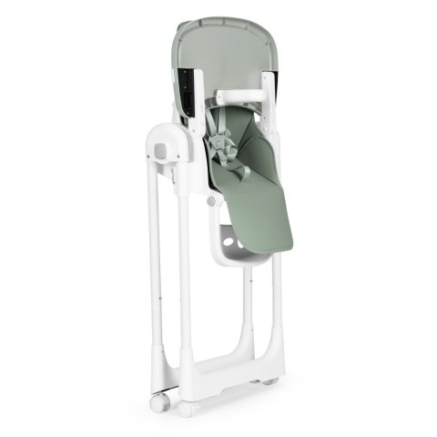 Krzesełko fotelik do karmienia regulacja wysokości ekoskóra pasy