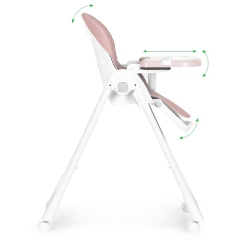 Krzesełko fotelik do karmienia regulacja wysokości ekoskóra pasy