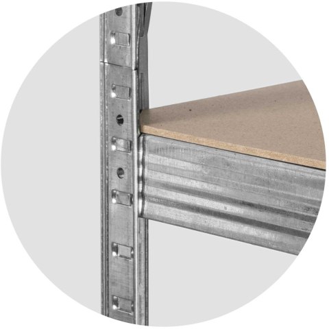 Regał metalowy magazynowy zestaw 2 szt. 180 x 90 x 40 cm Plonos PL-702 Regał metalowy magazynowy zestaw 2 szt. 180 x 90 x 40 cm Plonos PL-702