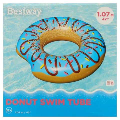 BESTWAY 36118 Koło do pływania Donut niebies 107cm