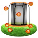 Trampolina ogrodowa dla dzieci 152 cm 5 ft Neo- 