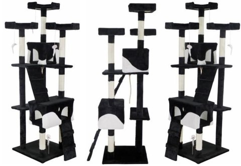 Drzewko dla kota 170cm czarno-białe