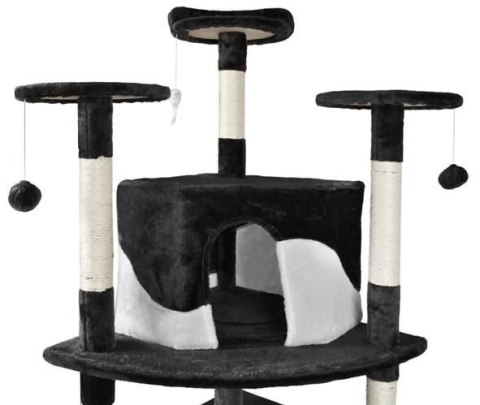 Drzewko dla kota 200cm czarno-białe