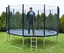 Trampolina ogrodowa 366cm - zewn. siatka - 5 nóg