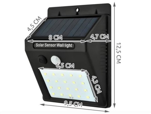 Lampa solarna ścienna L5015