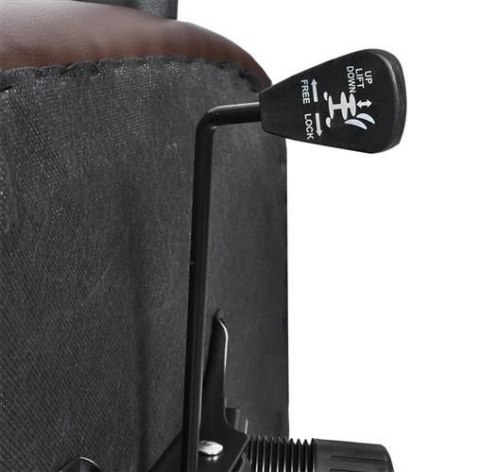 Fotel biurowy skóra eko - brązowy MALATEC