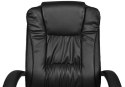 Fotel biurowy skóra eko - czarny MALATEC