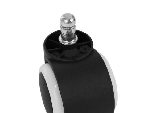 Kółka do fotela biurowego - 5szt - białe