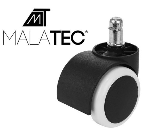 Kółka do fotela biurowego - 5szt - białe