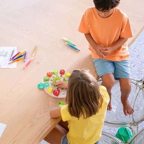 Zegar drewniany zabawkowy