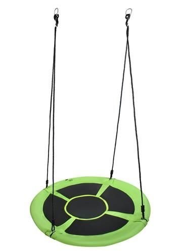 Huśtawka bocianie gniazdo 120cm zielono-czarna