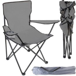 Krzesło wędkarskie szare