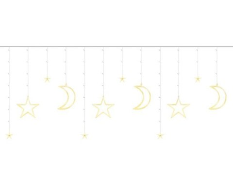 Kurtyna świetlna 138LED -ciepły biały 31V KŚ11329