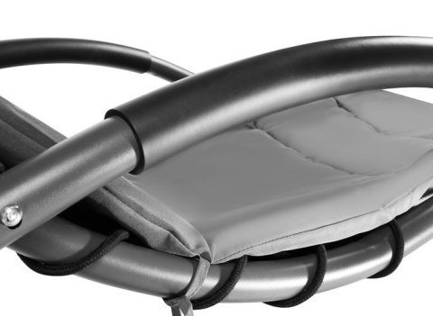 Huśtawka ogrodowa z daszkiem szara