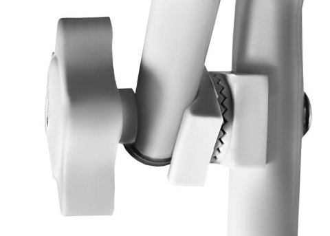 Leżak/leżanka z daszkiem - szara L12965