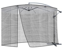 Moskitiera do parasola ogrodowego 3,5m - czarna