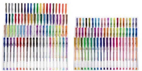 Długopisy żelowe - zestaw 140 szt.