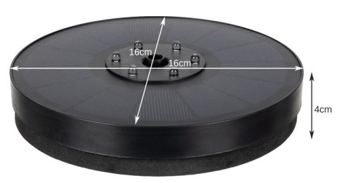 Fontanna solarna ogrodowa LED