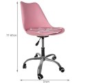 Fotel biurowy obrotowy- różowy