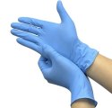 Rękawice nitrylowe 100szt. S - niebieskie