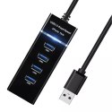 Hub USB- 4 porty USB 3.0 Izoxis 19157