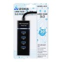 Hub USB- 4 porty USB 3.0 Izoxis 19157