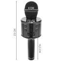 Mikrofon karaoke- czarny Izoxis 22189