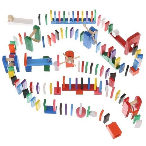 Domino drewniane 360 el Kruzzel 22914 klocki