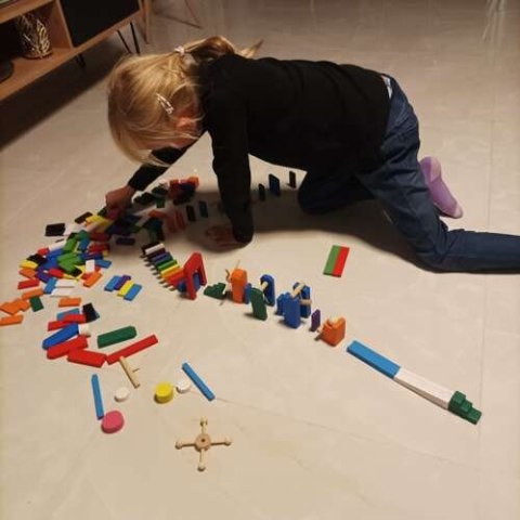 Domino drewniane 360 el Kruzzel 22914 klocki