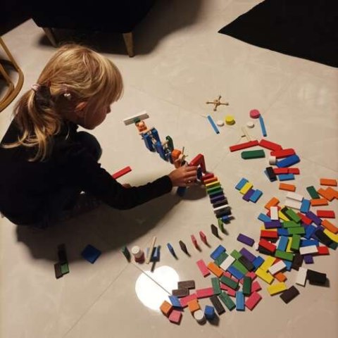 Domino drewniane 360 el Kruzzel 22914 klocki