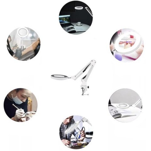 Lupa powiększająca Izoxis- biała 22692