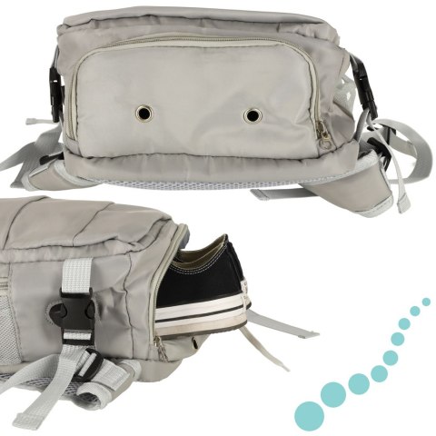 Plecak podróżny do samolotu wodoodporny kabel USB 45x16x28cm