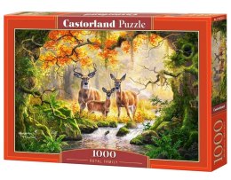 Puzzle 1000 elementów C-104253 Royal Family sarny jeleń las