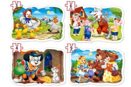 Puzzle 4w1 3,4,6,9-elementów B-005086 Classic Fairy Tales